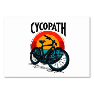 Tarjeta De Mesa Cycopath: Bicicleta energética con té gráfico al a