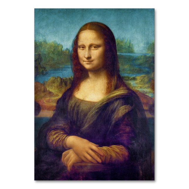 Tarjeta De Mesa Da Vinci: Mona Lisa (Anverso)