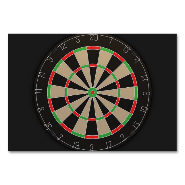 Tarjeta De Mesa Dartboard Lover (Reverso)