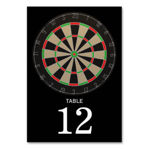 Tarjeta De Mesa Dartboard Lover Bullseye Darts