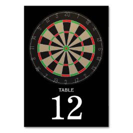 Tarjeta De Mesa Dartboard Lover Bullseye Darts