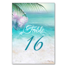 Tarjeta de mesa de AGUAS OCEÁNICAS DERRAMADAS