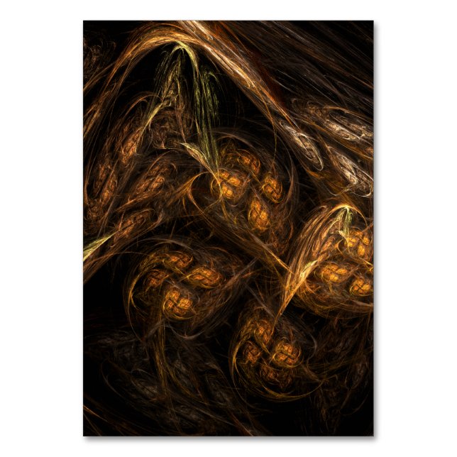 Tarjeta de mesa de arte Resumen de Tierra Madre (Anverso)