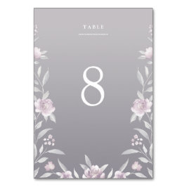 tarjeta de mesa de boda Chinoiserie color rosa pla