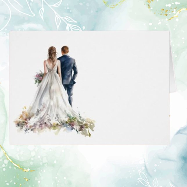 Tarjeta de mesa de Boda de flores de Boho clásico  (Elevate your special day with a rustic classic boho floral wedding table card. Add a personal touch )