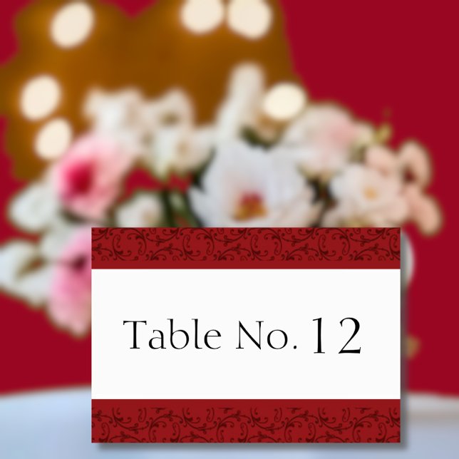 Tarjeta de mesa de Boda de la antigua red florenti (Subido por el creador)