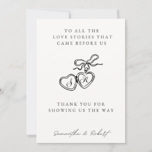 Tarjeta de mesa de bodas de generaciones de amor