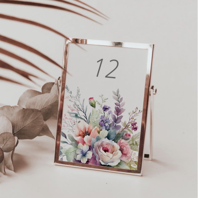 Tarjeta de mesa de bodas de jardín elegante para p (Subido por el creador)