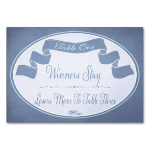 Tarjeta de mesa de Bunco de Cinta de bonito #1