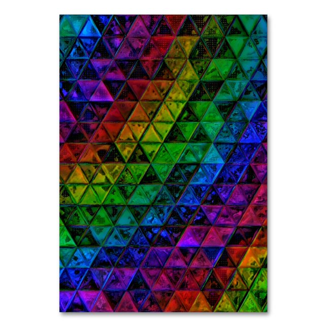 Tarjeta de mesa de cristal de orgullo (Anverso)