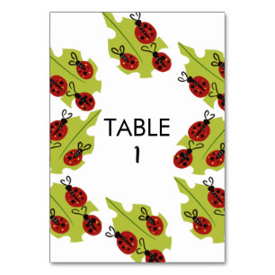 Tarjeta de mesa de cumpleaños con dibujo de mariqu