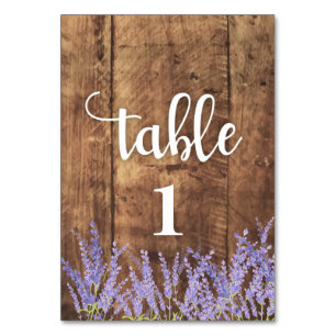 tarjeta de mesa de fondo rústico a ambos lados de