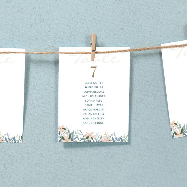 Tarjeta de mesa de gráfico de asientos de boda de  (Subido por el creador)