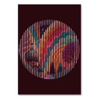 Tarjeta de mesa de la cúpula arcoiris del personal