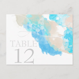 Tarjeta de mesa de mariposa acuática Ocean Shore