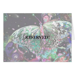 Tarjeta de mesa de mariposa en ascenso!