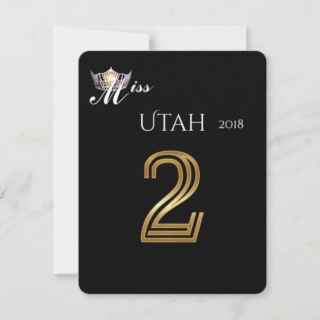 Tarjeta de mesa de Miss América Silver Crown-2 (Anverso)