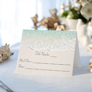 Tarjeta de Mesa de Recepción de la Orilla de la Pl