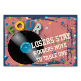 Tarjeta de mesa de rollo y rollo de Bunco #4