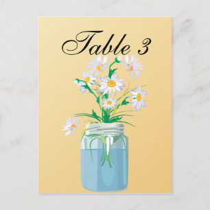 Tarjeta de mesa de Summer Daisies