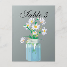 Tarjeta de mesa de Summer Daisies