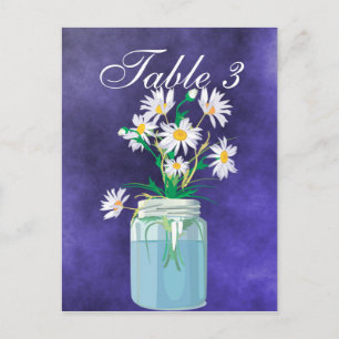 Tarjeta de mesa de Summer Daisies