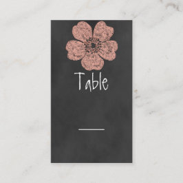 Tarjeta de mesa de tablero de cuadros para Rosas s