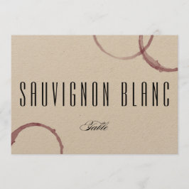 Tarjeta de mesa de viñedo de Bodegas Wine Stains N