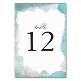 Tarjeta De Mesa Debonair Turquoise Boda