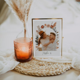 Tarjeta De Mesa Decoración De Mesa Del Boda De Fotografía, Día De 