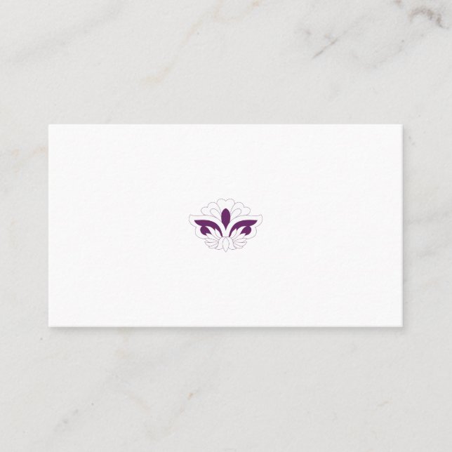 Tarjeta De Mesa Decoración magenta Reddish (Anverso)