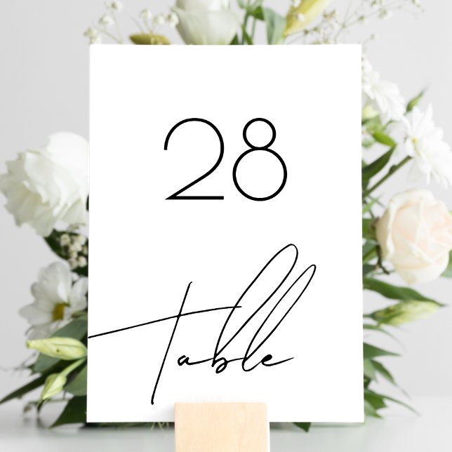 Tarjeta De Mesa Decoración moderna y elegante de estilo Boda (Subido por el creador)