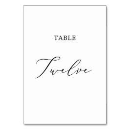 Tarjeta De Mesa Delicada Tabla de caligrafía negra Doce