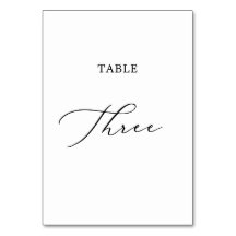 Delicada tabla de caligrafía negra tres