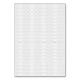 Tarjeta De Mesa Delicado y repetido estampado floral gris claro so