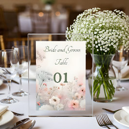 Tarjeta De Mesa Delicate Queen Anne's Lace Wedding Table Card