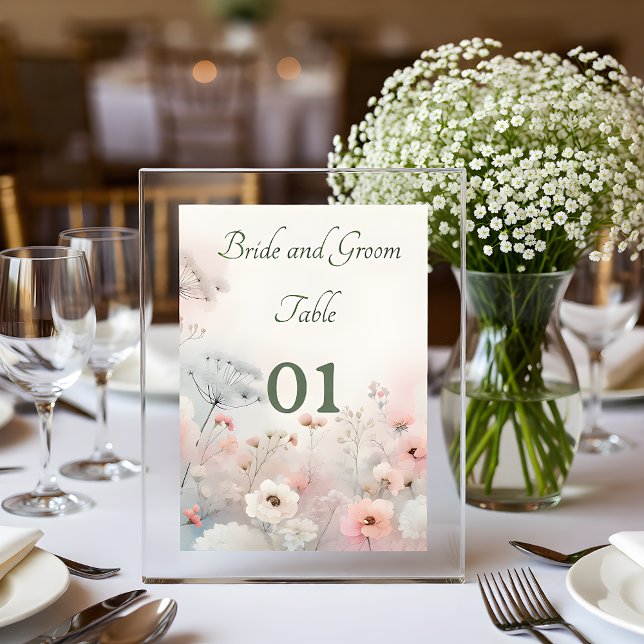 Tarjeta De Mesa Delicate Queen Anne's Lace Wedding Table Card (Subido por el creador)