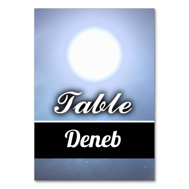 Tarjeta De Mesa Deneb (Anverso)