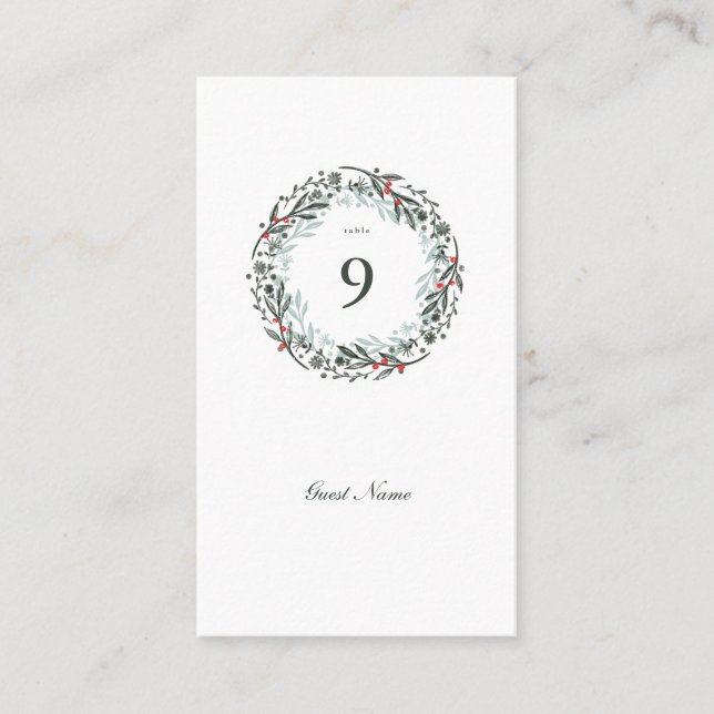 Tarjeta De Mesa Día botánico del huésped (Anverso)