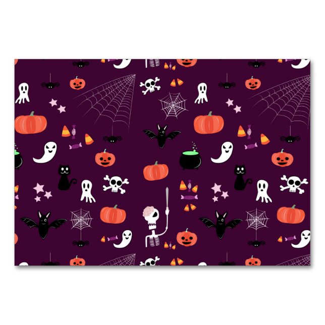 Tarjeta De Mesa Día de las Brujas (Anverso)