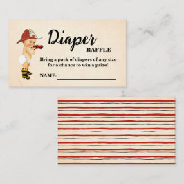 Tarjeta De Mesa Diaper Raffle Ticket Baby Shower