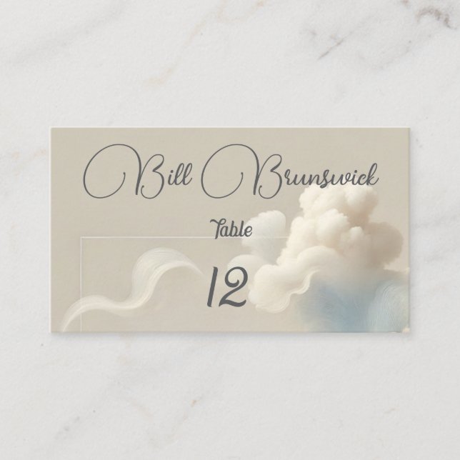 Tarjeta De Mesa Dicha Etérea (Anverso)