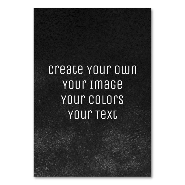 Tarjeta De Mesa Diseñar tu manera - Crea tu propia (Anverso)