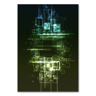 Tarjeta De Mesa diseño de características abstractas