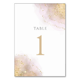 Tarjeta De Mesa diseño de salpicaduras de acuarela Tabla número 1