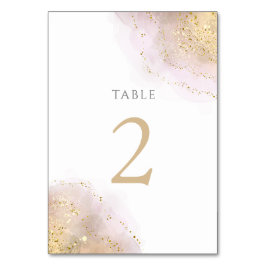 Tarjeta De Mesa diseño de salpicaduras de acuarela Tabla número 2