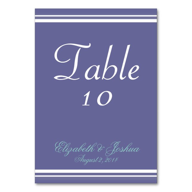 Tarjeta De Mesa Diseño del monograma (Anverso)