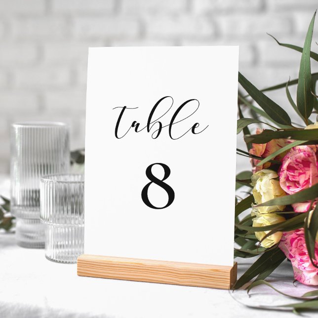 Tarjeta De Mesa Diseño elegante de caligrafía (Subido por el creador)