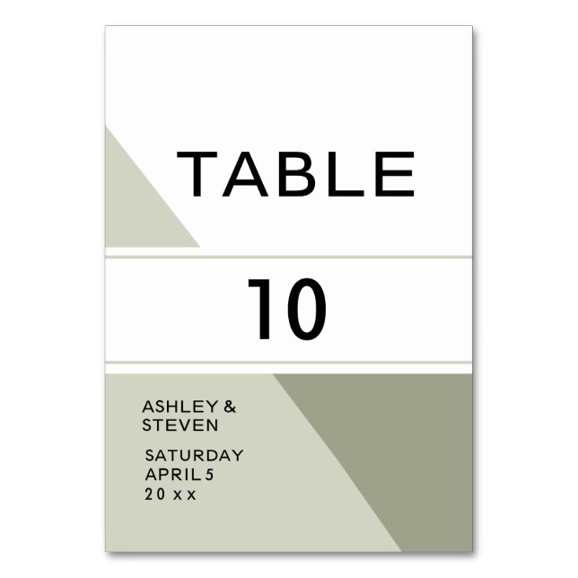 Tarjeta De Mesa Diseño geométrico (Anverso)