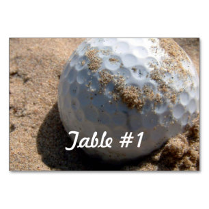 Tarjeta De Mesa Diseños de campos de golf